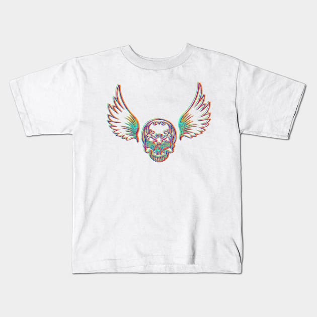 The flight on the day of the dead Kids T-Shirt by indusdreaming